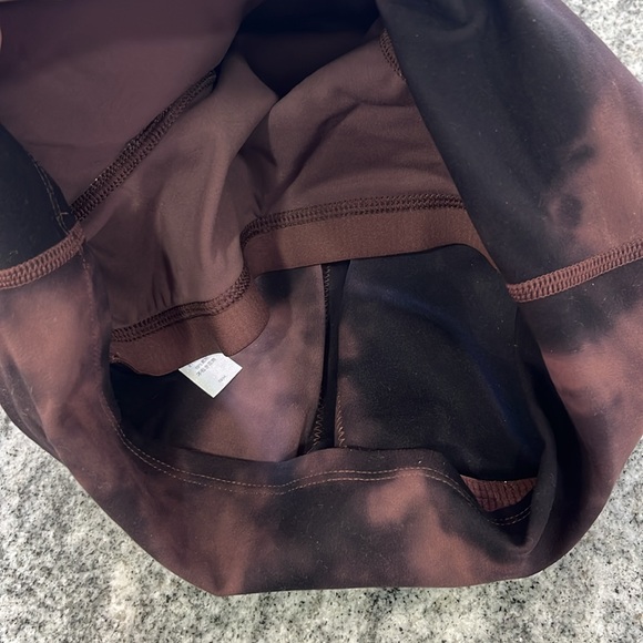 NWT CRZ YOGA yoga bra Small Taupe Tie Dye flowers - Picture 5 of 9